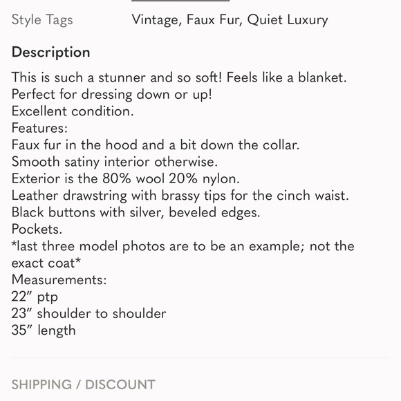 Vintage Anna Collection Coats Wool Black Teddy Jacket with Faux Fur Trim - Picture 13 of 13